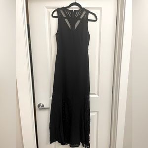 Black lace bohemian formal dress